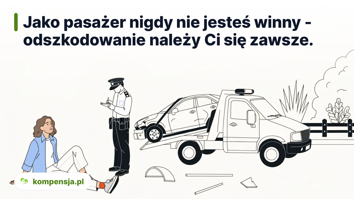 Jako pasażer nigdy nie jesteś winny - odszkodowanie należy Ci się zawsze.