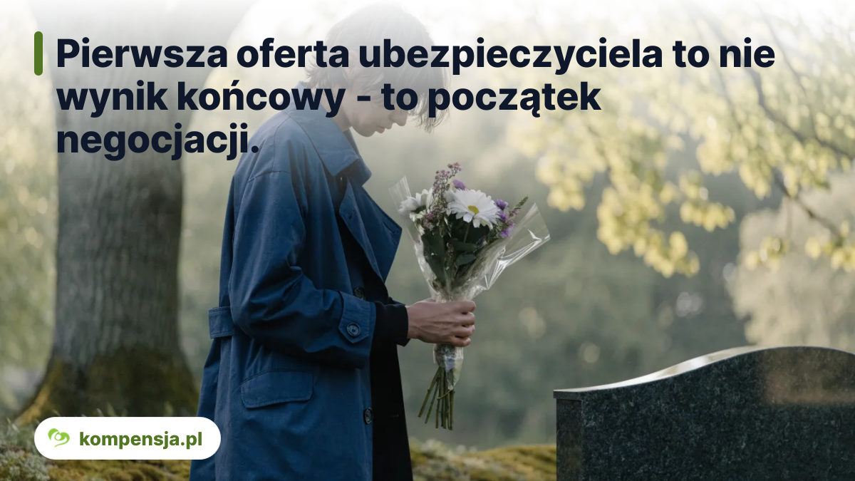 Pierwsza oferta ubezpieczyciela to nie wynik końcowy - to początek negocjacji. - odszkodowanie za śmierć brata