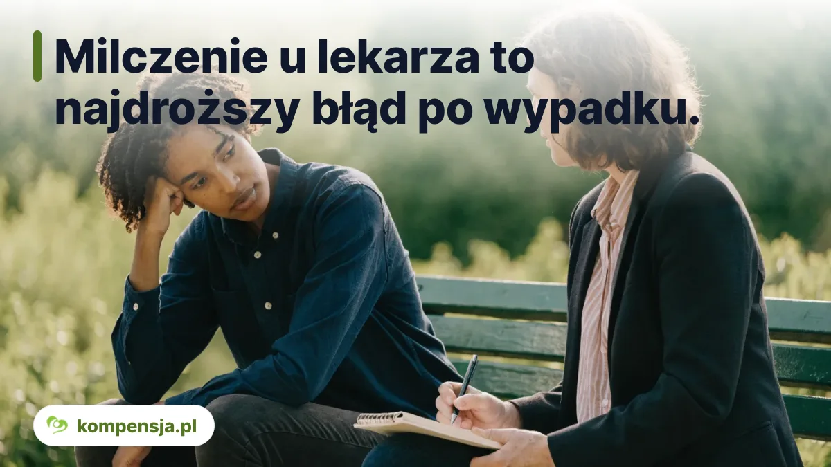 Milczenie u lekarza to najdroższy błąd po wypadku. - wsparcie psychologiczne po wypadku