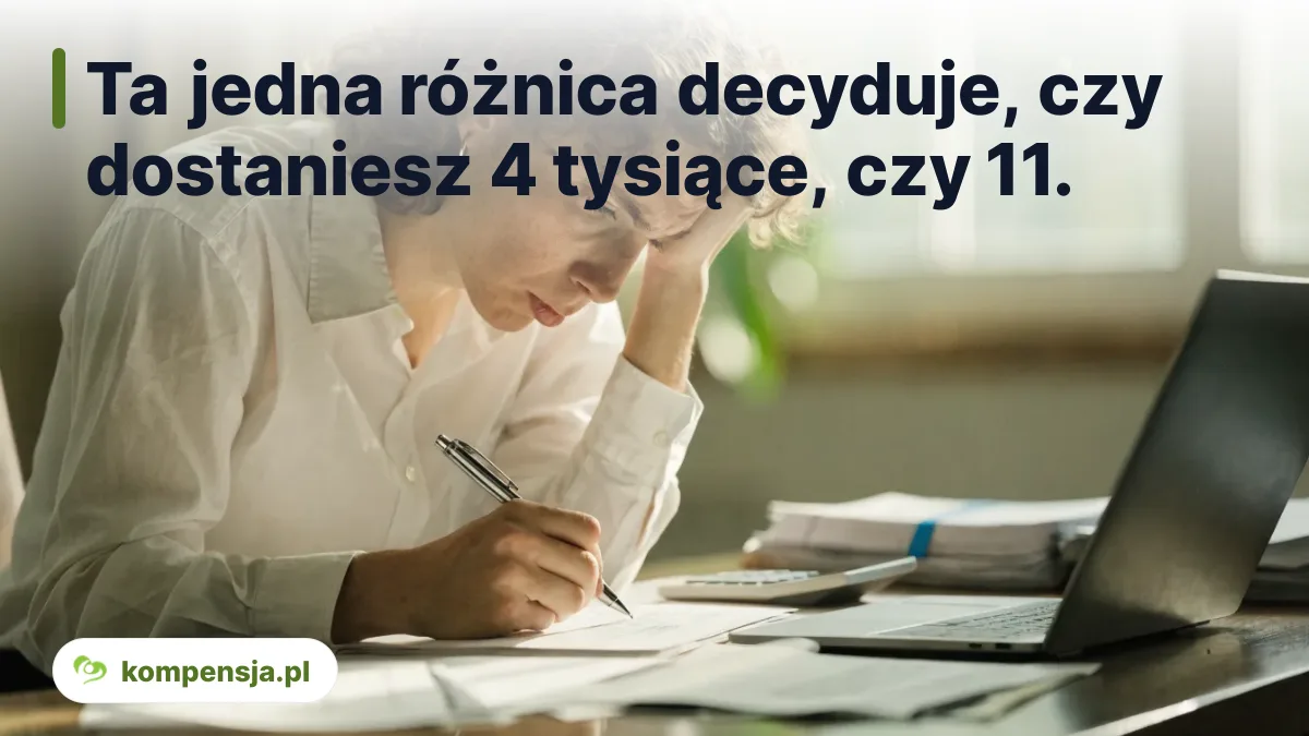 Ta jedna różnica decyduje, czy dostaniesz 4 tysiące, czy 11.